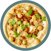 hummus (vyrobený z cíceru)